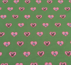 Jersey Baumwolle Bavarian Heart Grün